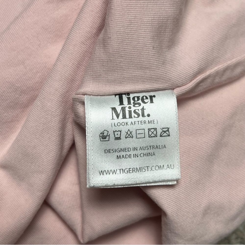 Tiger Mist Mini Skirt Pink Women’s Size XS Ruched Contrast Knot Side Skirt - Picture 6 of 8
